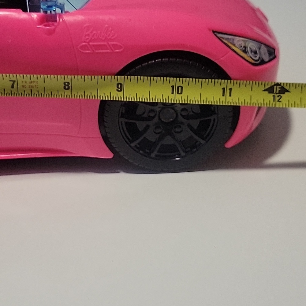 Barbie Bright Pink Convertible Toy Car - Stylish Play Vehicle - Picture 10 of 14